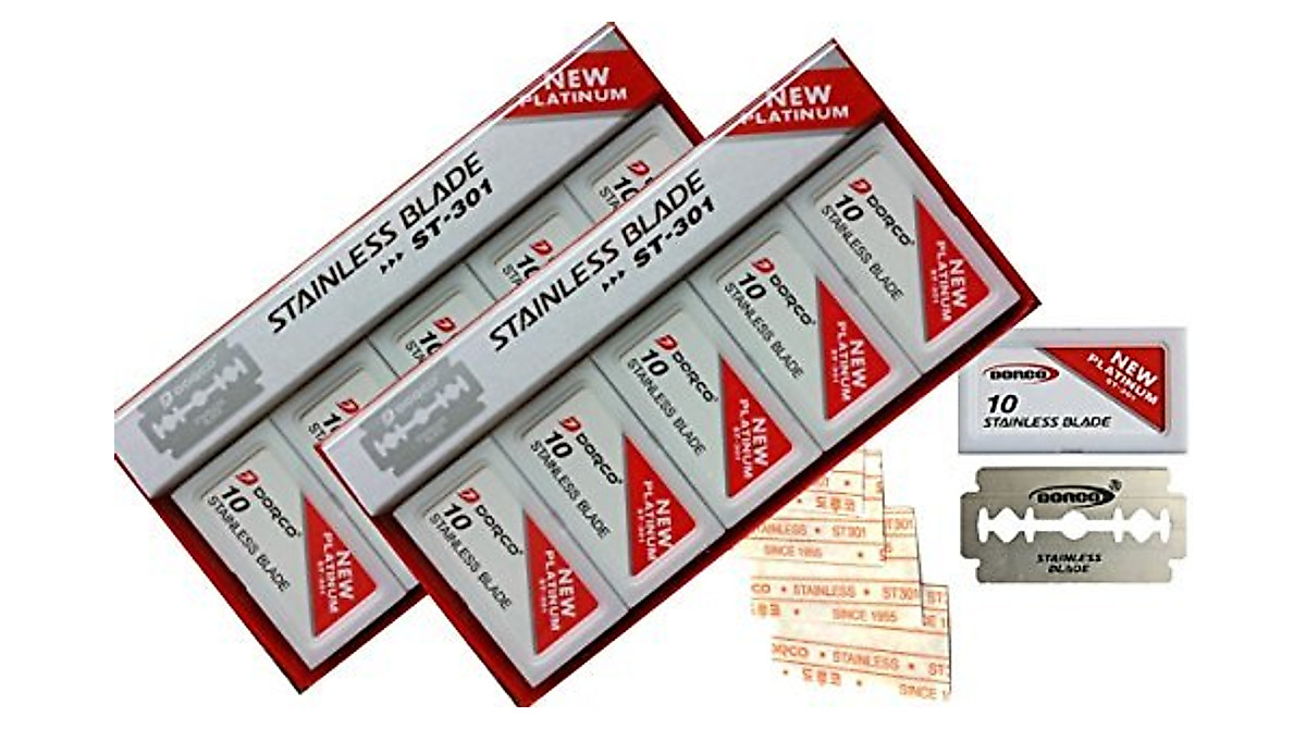 Dorco Double Edge Razor Blades - 200 Platinum Blades
