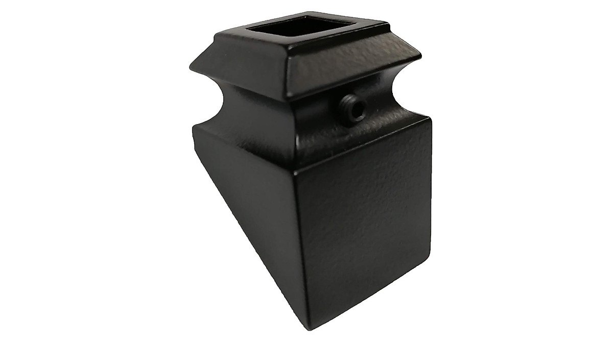 Quality Iron Railing Slant Shoes - Satin Black Finish