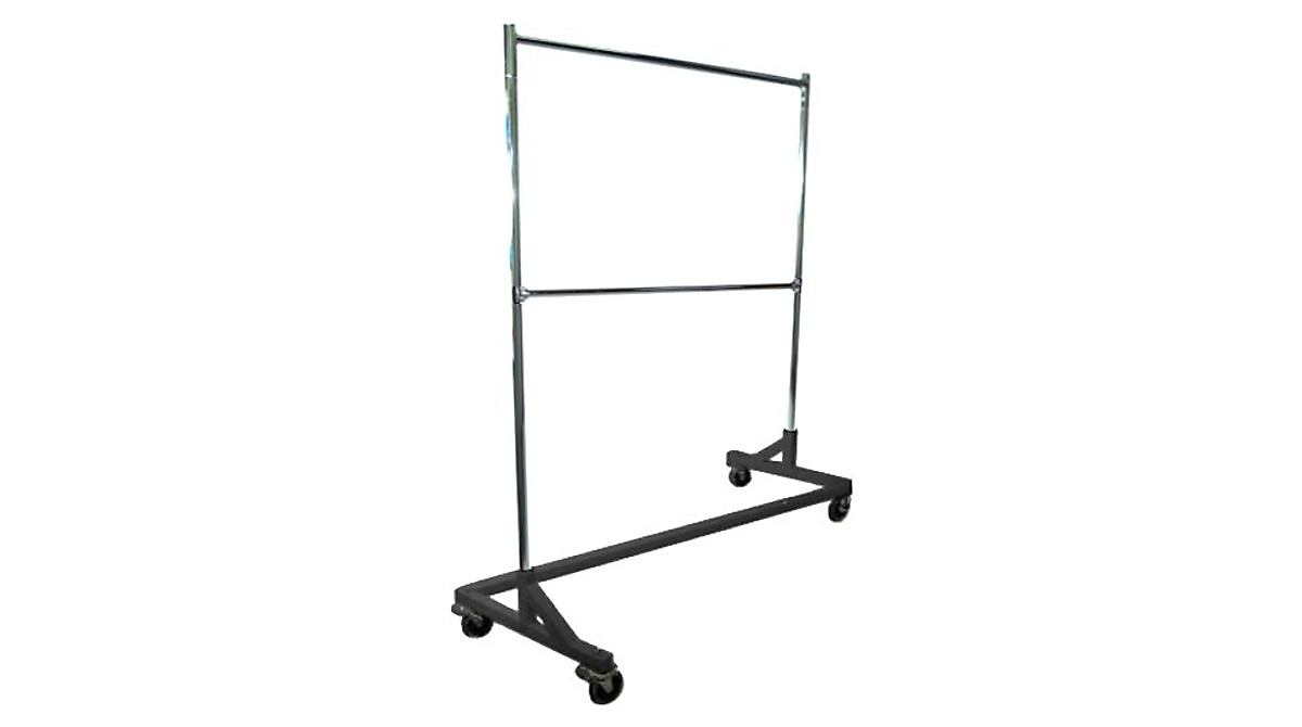 Heavy-Duty Double-Bar Rolling Z Rack - 400lb Capacity