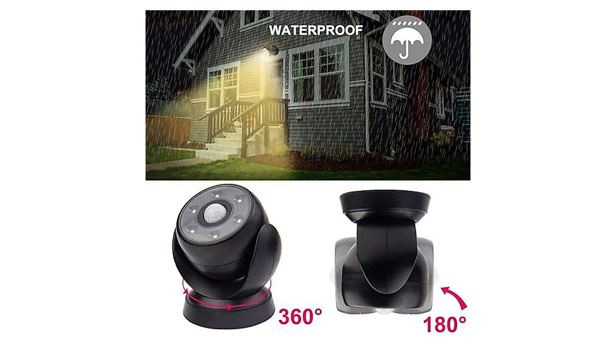 BIGLIGHT Motion Sensor Spotlight - Wireless & Bright