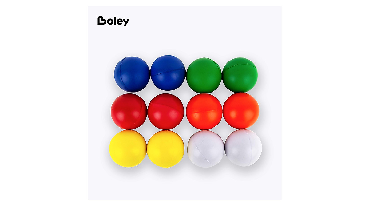 Boley Foam Stress Ball Set - 12 Pack for Kids & Adults Stress Relief