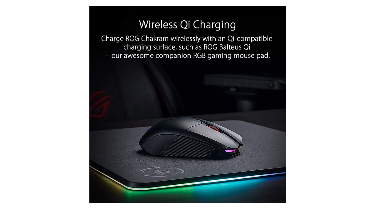 ASUS ROG Chakram Wireless RGB Gaming Mouse 16000 DPI | Customizable ...