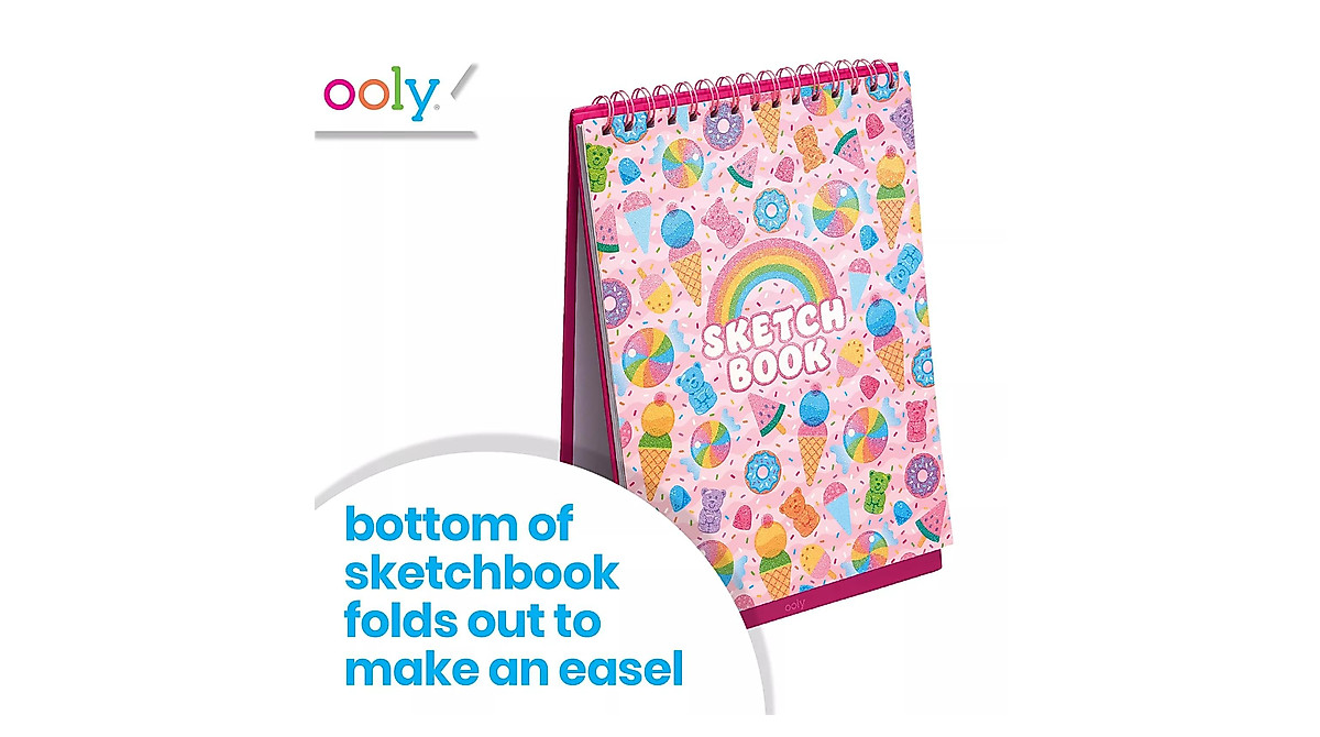 Ooly Sugar Joy Standing Sketchbook With Removable Pages Easel Stand