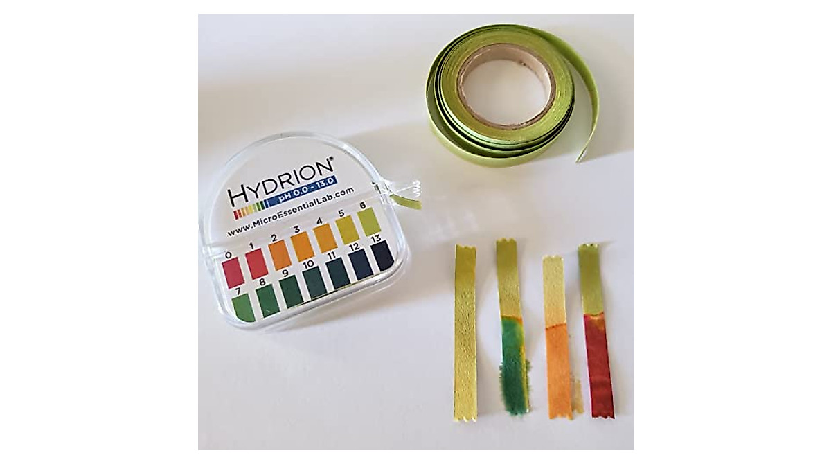 Hydrion pH Test Paper with Dispenser & Color Chart - Full Range 0-13
