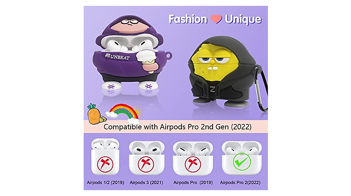 Cute 3D Cartoon AirPods Pro 2 Case Protect & Personalize