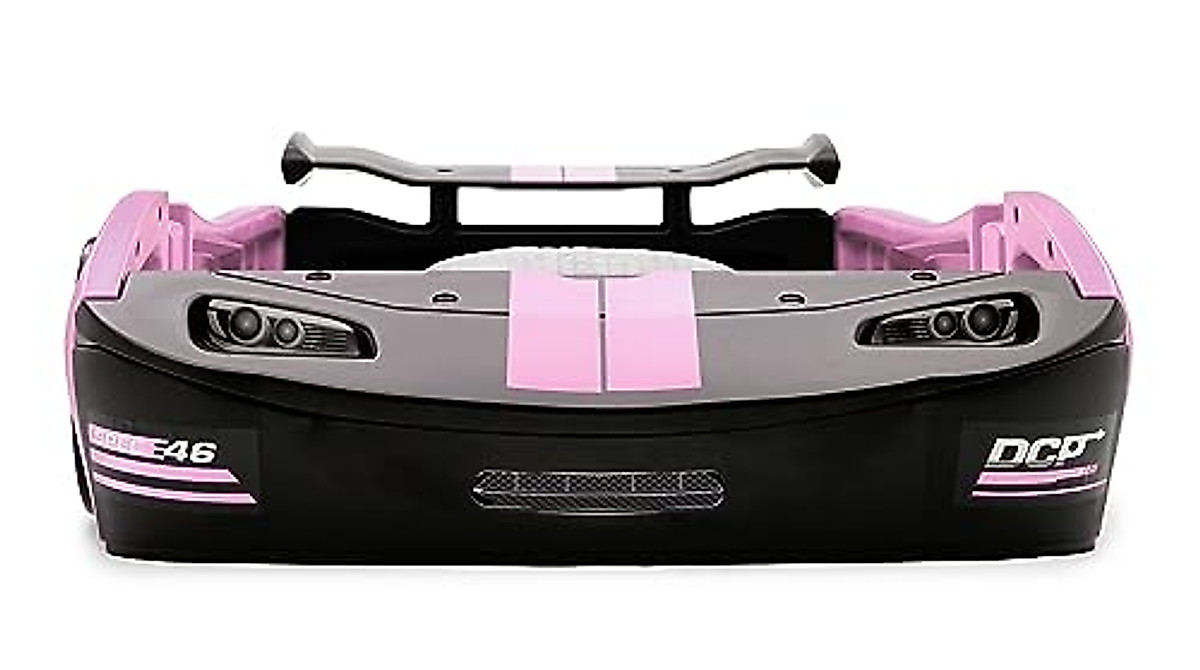 Delta Children Turbo Race Car Twin Bed & Foam Mattress