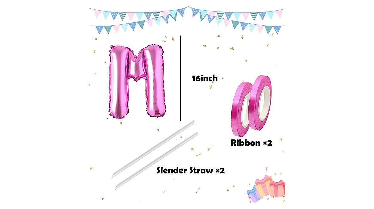 Hot Pink Letter Balloons for Weddings & Celebrations