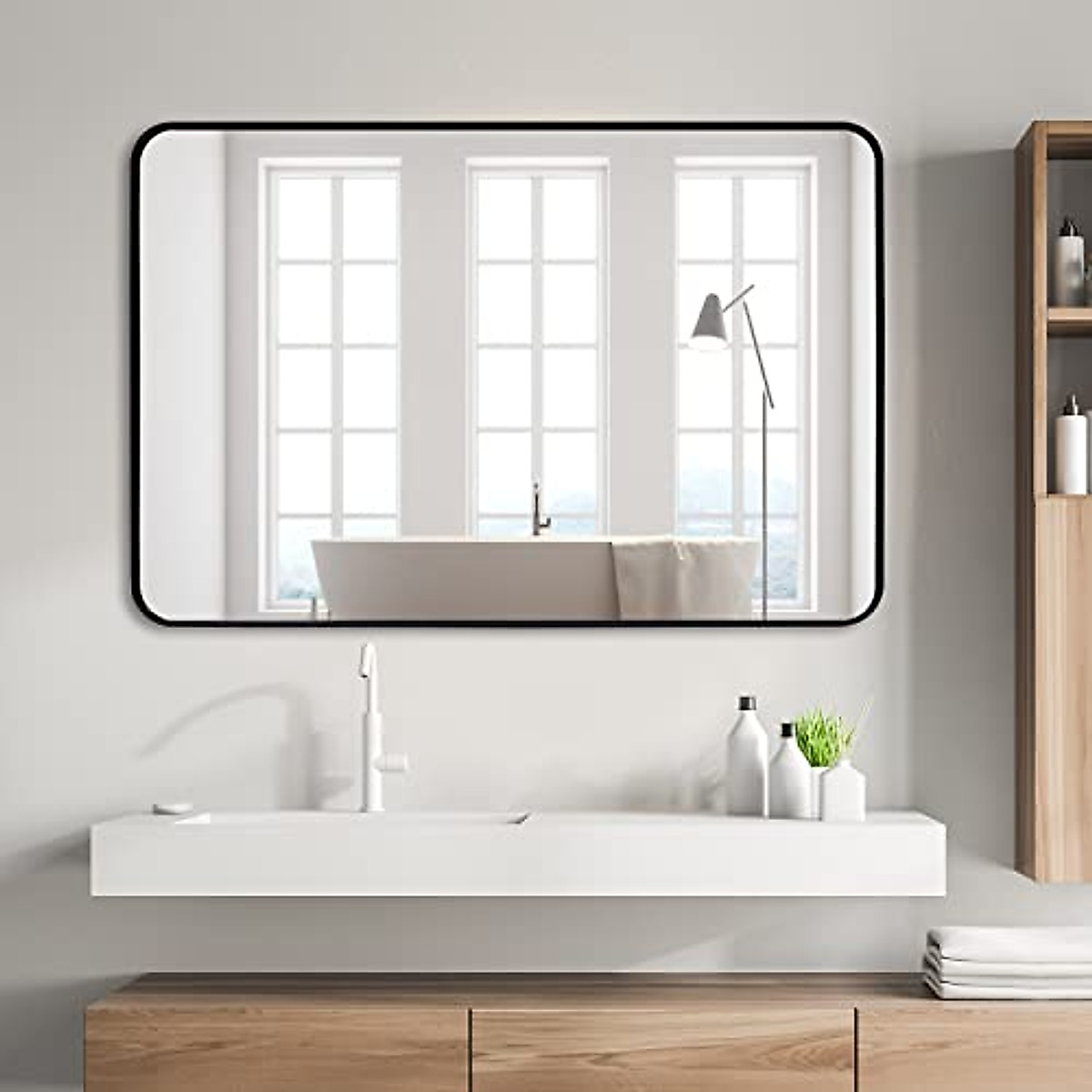 ARTWIND 40x30 Inch Wall Mirror - Modern Bathroom & Vanity Decor