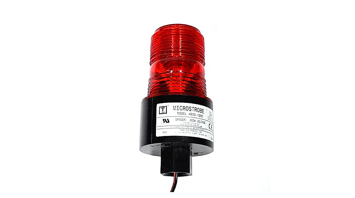 Tomar 490S-1280 Red Beacon - High Visibility Industrial Signaling