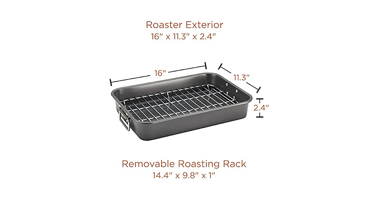 Farberware 11-Inch Nonstick Roaster for Perfect Roasting