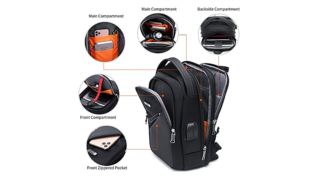 DUSLANG Crossbody Sling Backpack - USB Charging & Durable Design