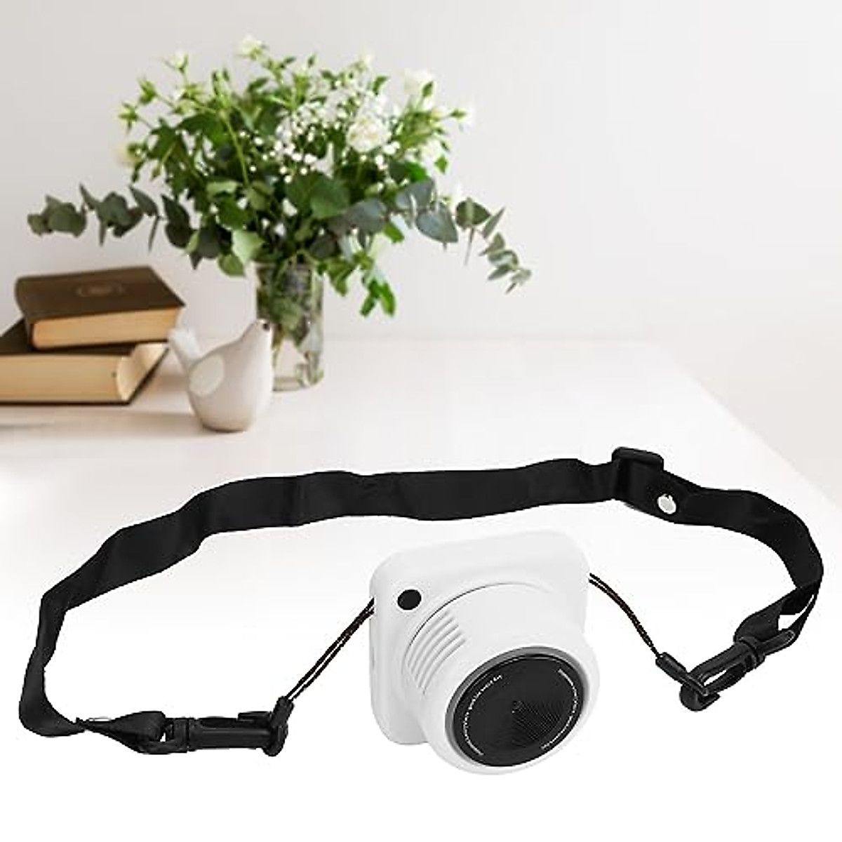 GLOGLOW Vintage Camera Pendant Fan - Adjustable & Lightweight