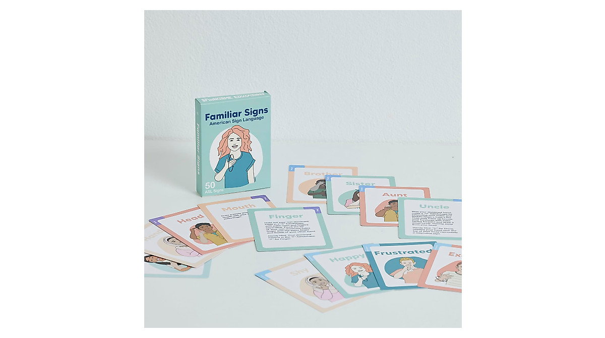 Learn Sign Language with 200 ASL Flash Cards for All Ages