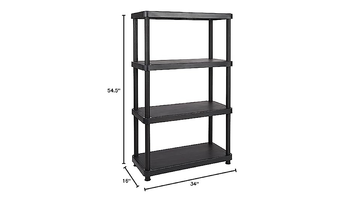 Keter 16 in. 4-Tier Heavy Duty Shelving Unit