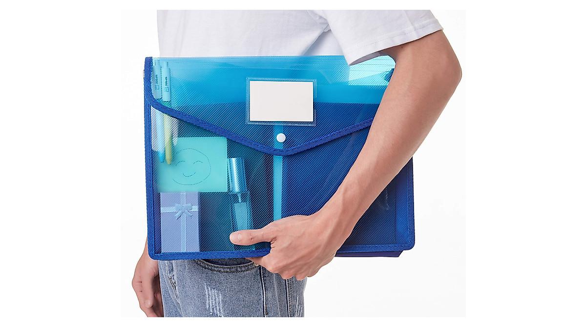 JIZISO Legal Size Expanding File Wallets - 5 Pack