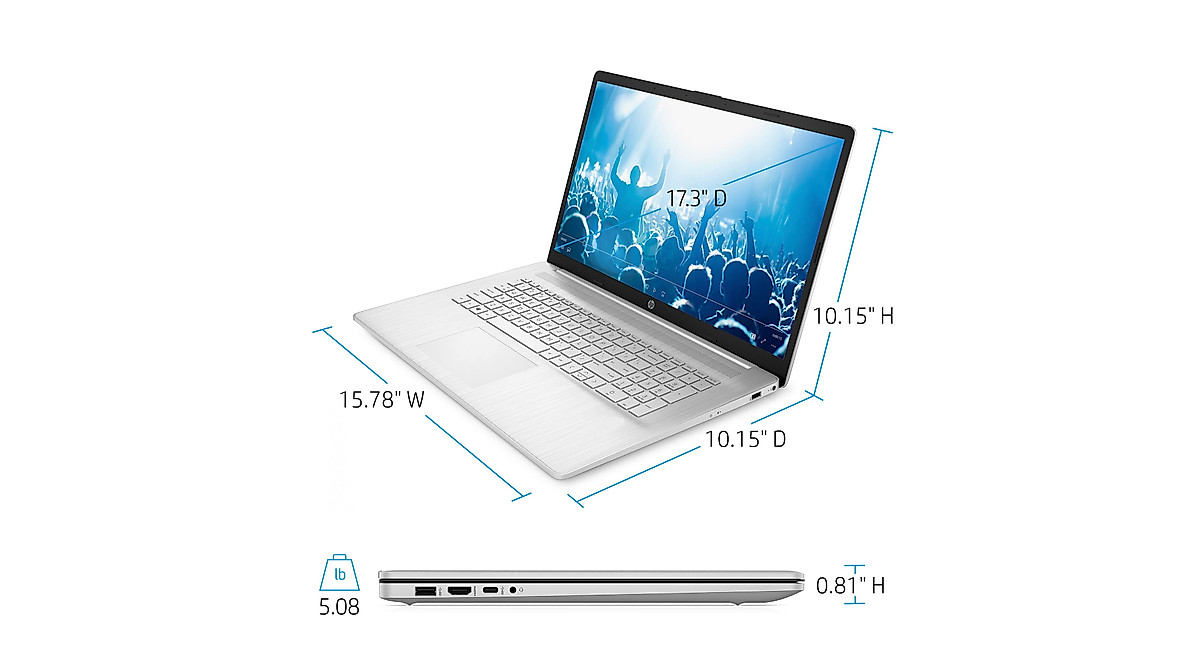 HP 2022 High-Performance 17.3'' Laptop with i5