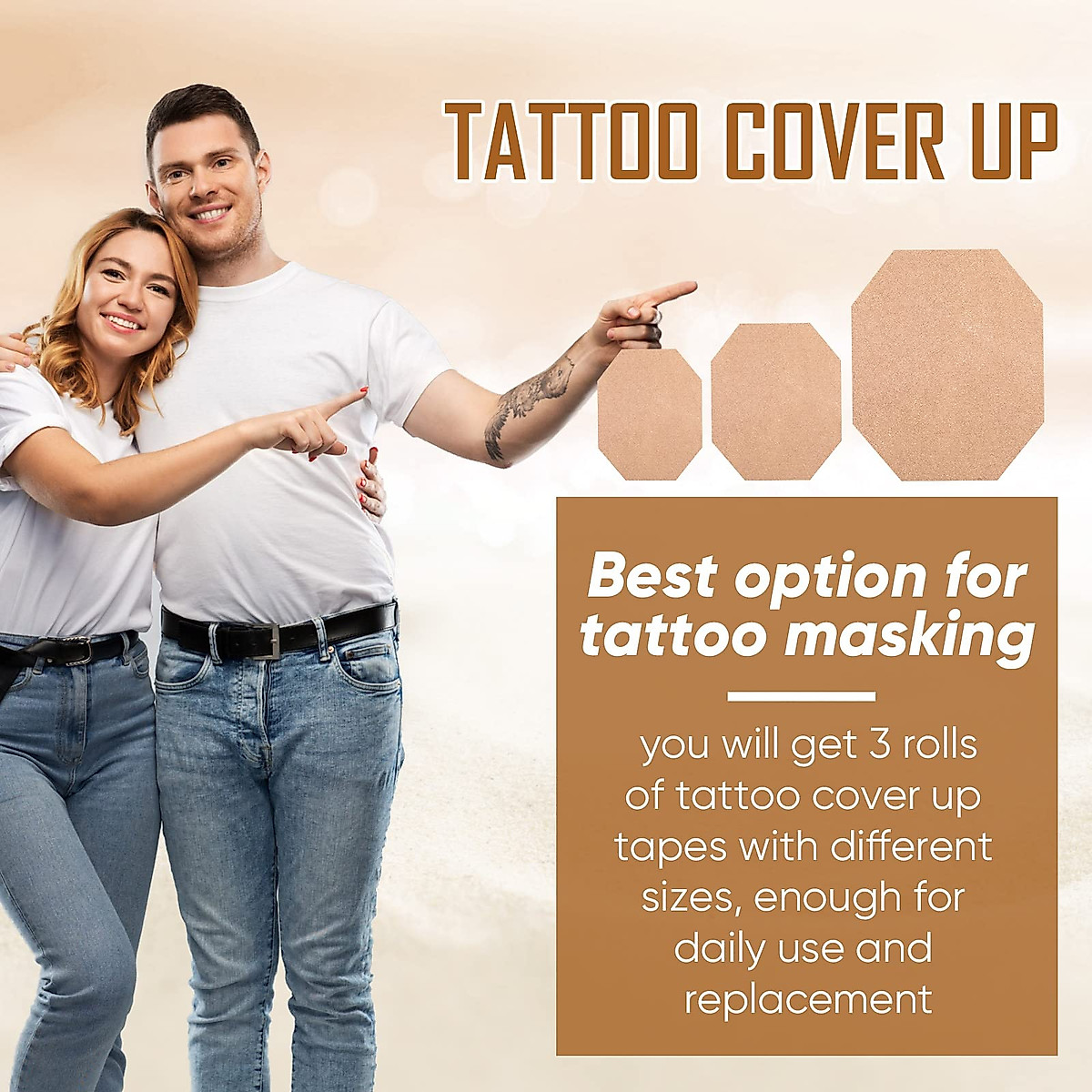 Tattoo Cover Up Tape - Waterproof, Breathable Skin Concealer for Men ...