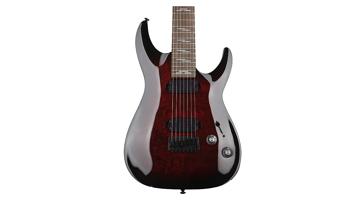 Schecter Omen Elite-7 Electric Guitar - Black Cherry Burst