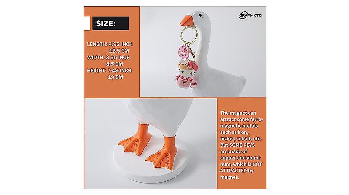 Cute Goose Magnetic Key Holder for Home Decor