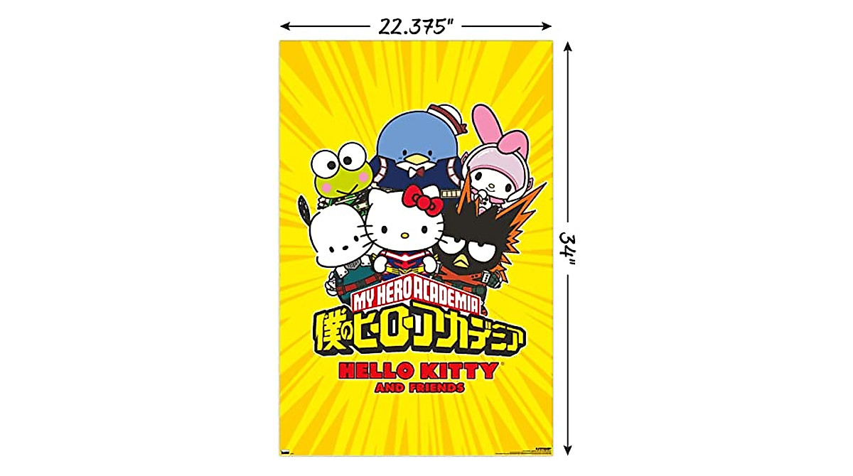 My Hero Academia x Hello Kitty Wall Poster - Vibrant 22