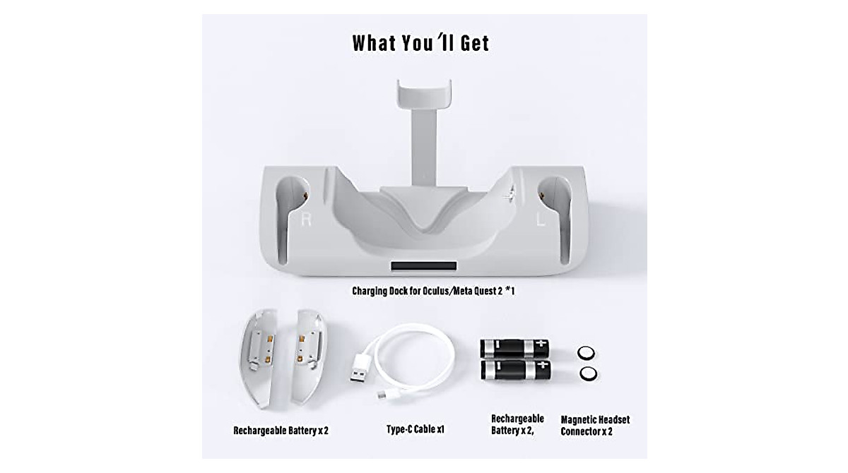 Upgraded Charging Dock for Oculus Quest 2 - Fast Charge
