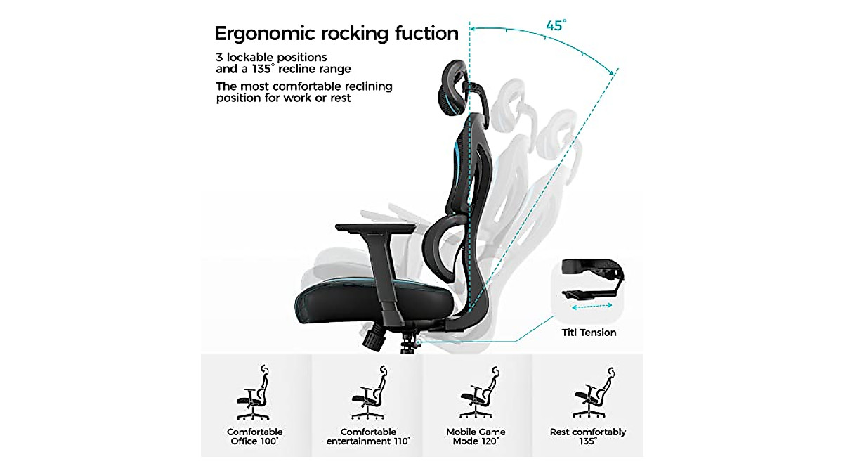 EUREKA ERGONOMIC Gaming Chair - Comfort & Style Await