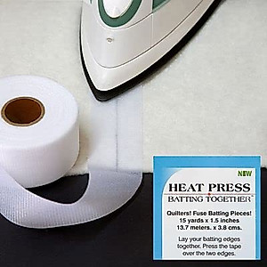 thumbnail image 2 of 3 Rolls 2" Fusible Batting Tape For Quilting Seam Binding For Sewing Tapes White Fusible Interfacing Tapes Sheer 2 of 14