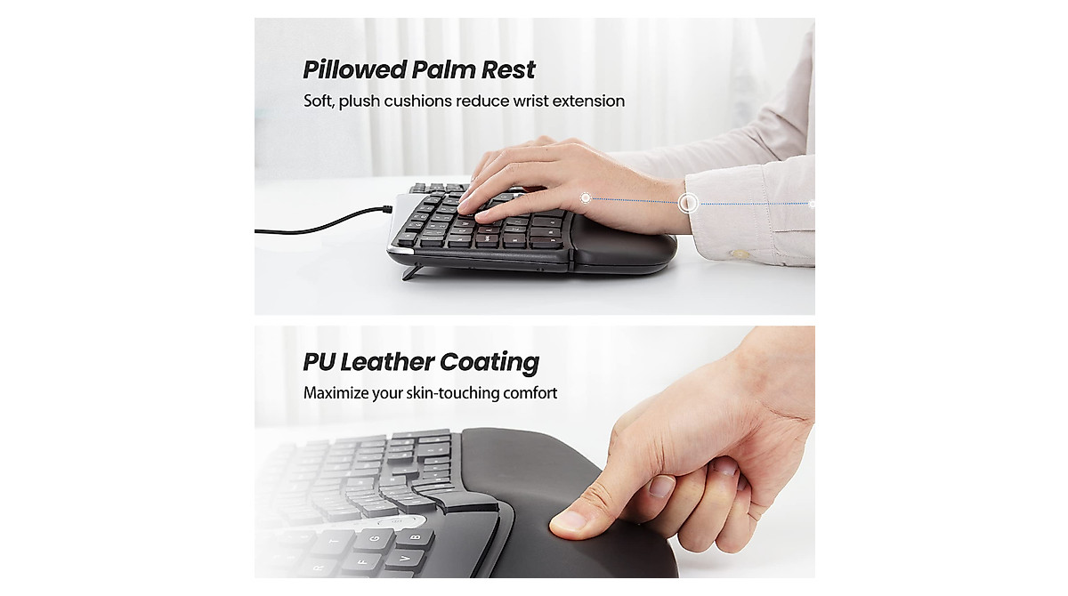 Nulea RT02 Ergonomic Split Keyboard for Comfort & Efficiency