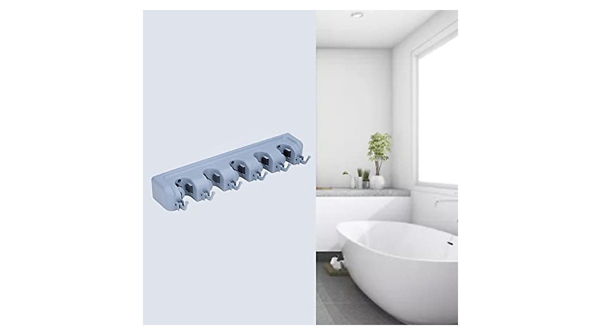 Space-Saving Wall Mounted Broom Rack | Easy Install