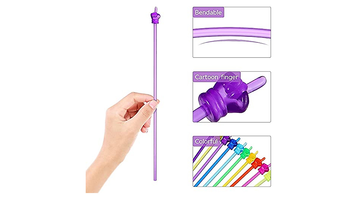 Colorful 10PCS Kids Finger Reading Sticks for Teaching & Learning