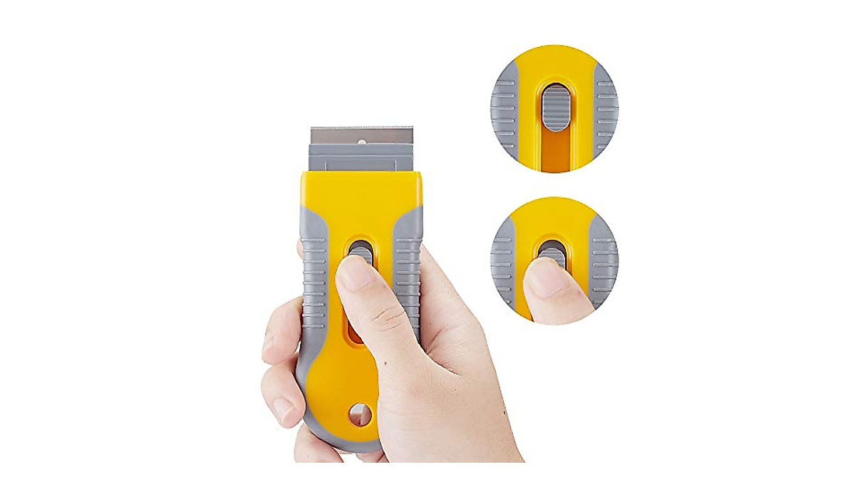 WEGAZ Razor Blade Scraper Set with Extra Blades for Easy Cleaning