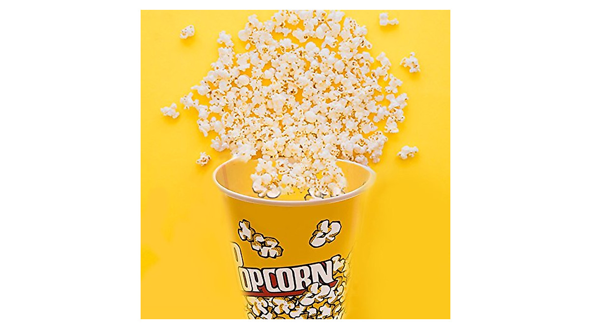 Novelty Place Retro Popcorn Containers - Reusable 3-Pack