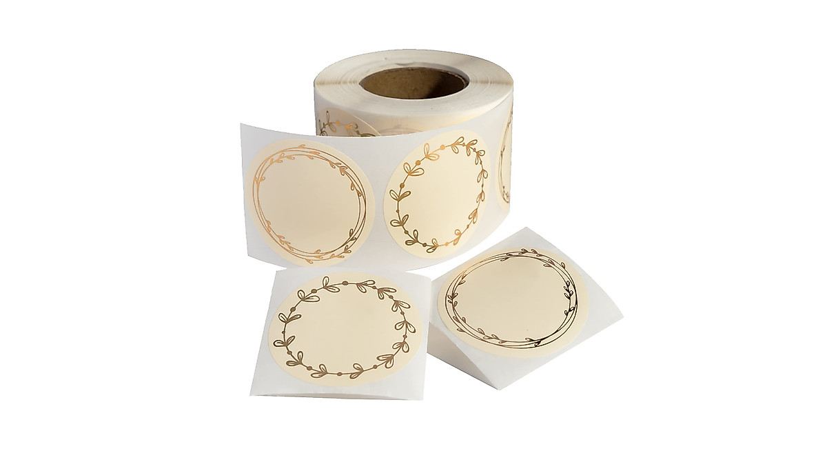 MONEST Waterproof Jar & Pantry Labels - Oil Resistant Stickers