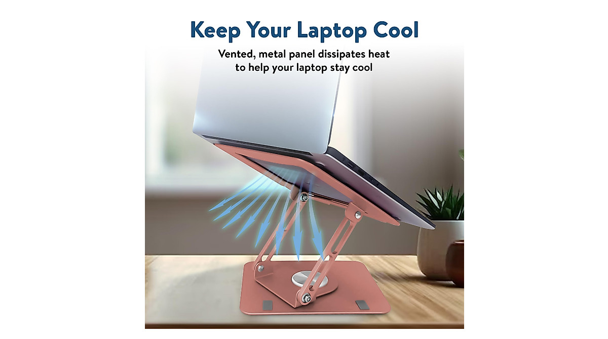 Ergonomic Swivel Laptop Stand with 360° Rotation