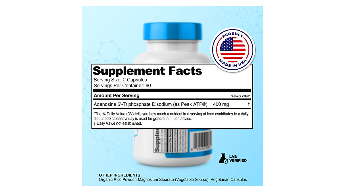Prime Powders ATP Capsules - Boost Energy & Endurance