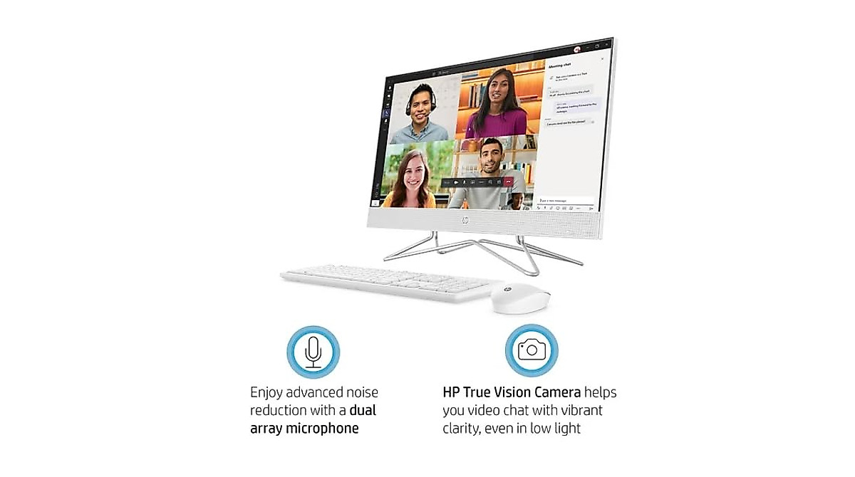 HP 24 All-in-One PC: Intel Core i3, 256GB SSD, Win 11