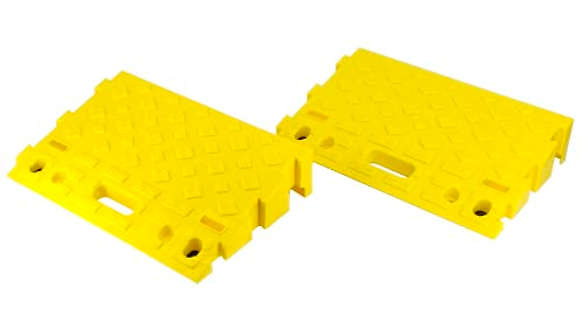 MAXXHAUL Portable Interlocking Curb Ramps | 4000 lbs Cap