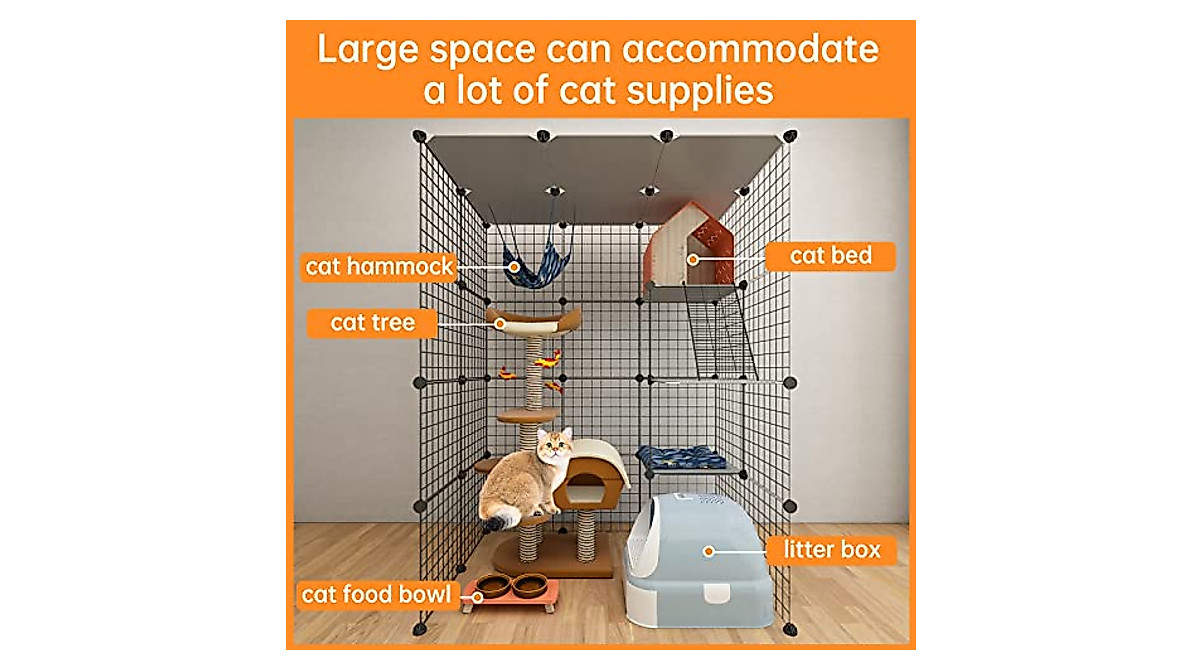 Large Cat Cage Enclosure for Indoor Play | Custom DIY Pet Habitat