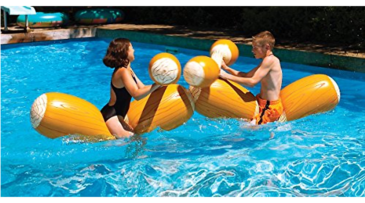 Swimline Log Flume Joust Set - Fun Pool Game for Kids 7+