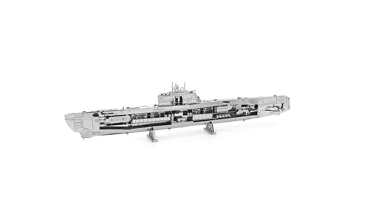 Metal Earth German U-Boat Type XXI 3D Model Kit - WWII Collectible