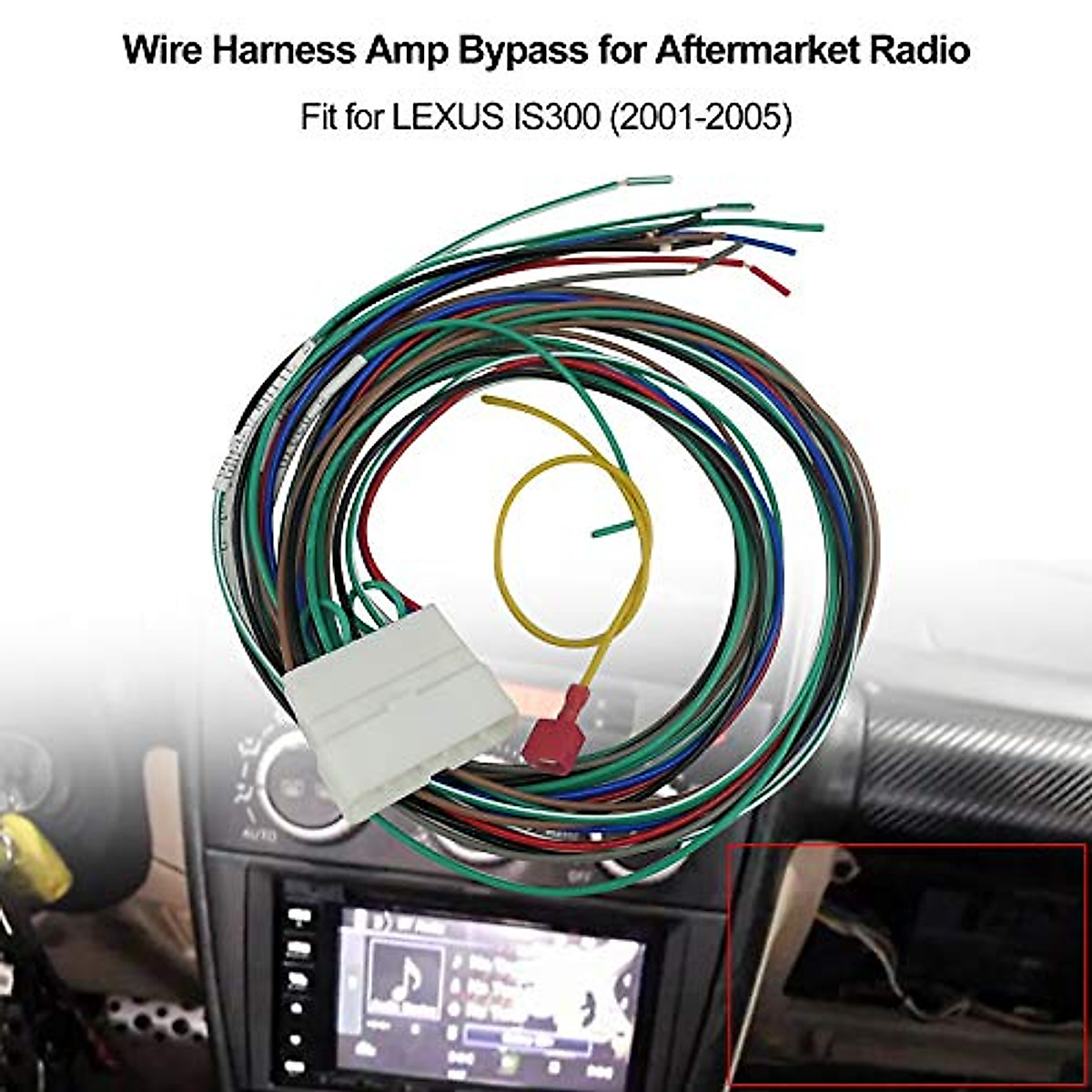 LEXUS IS300 Radio Wiring Harness Bypass for Aftermarket Stereo