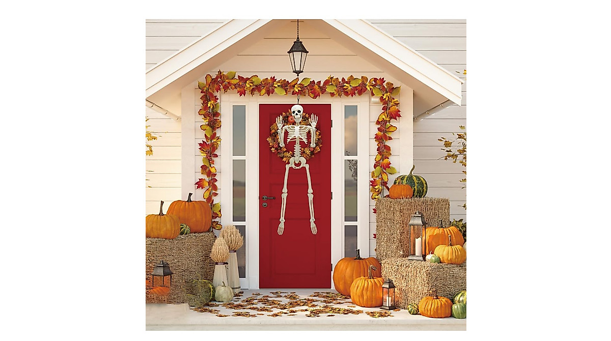 36-Inch Halloween Skeleton Decor - Realistic Posable Skeleton Prop