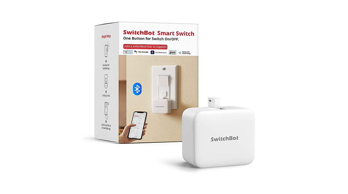 SwitchBot Smart Switch Button Pusher - No Wiring Control & Voice ...