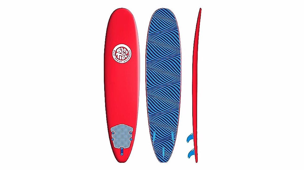 Bloo Tide 8ft Soft Top Surfboard | Easy Ride for All Ages