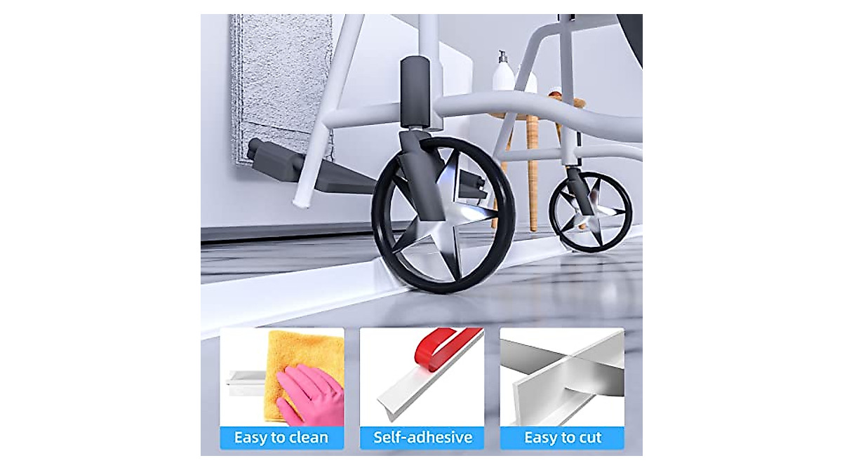 Duzzy 39 Inch Collapsible Shower Water Dam for Walk-In Showers