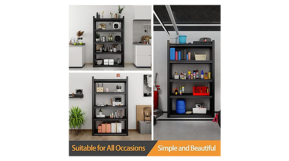 Sturdy 5-Tier Garage Shelving - Heavy Duty Storage Rack