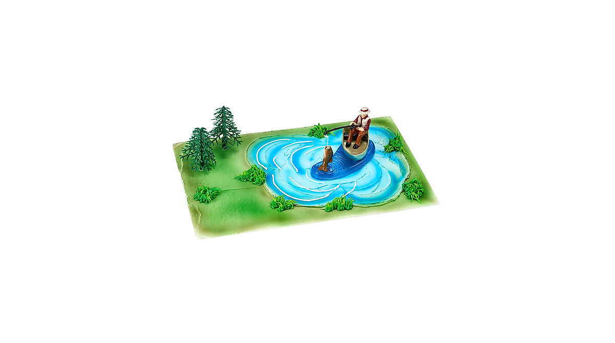 DecoPac Fisherman Action Fish DecoSet - Perfect for Cake Decor ...