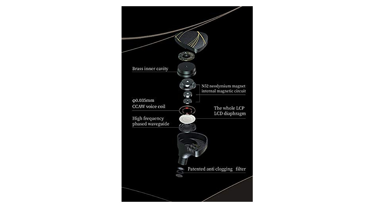 Moondrop Aria IEMs - High Performance LCP Diaphragm Audio, Versatile Cables