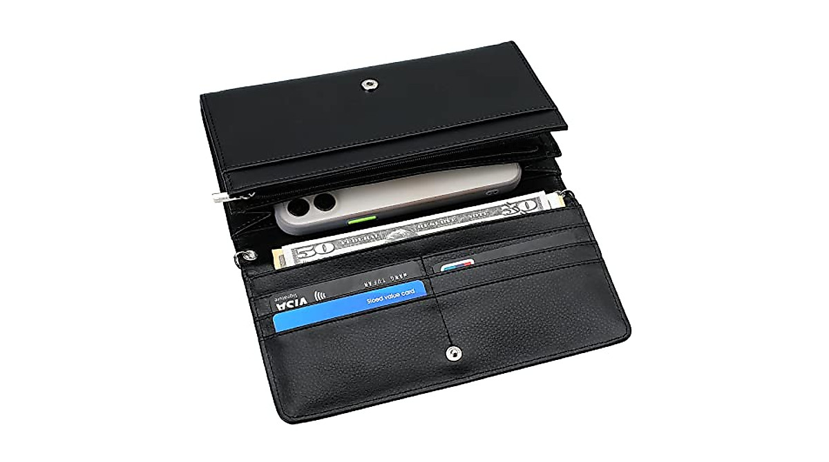 Saintrygo Sublimation Blank White Wallet With Chain Blank DIY Craft Bag Heat Transfer Pencil Pouch Faux Leather Makeup Bag