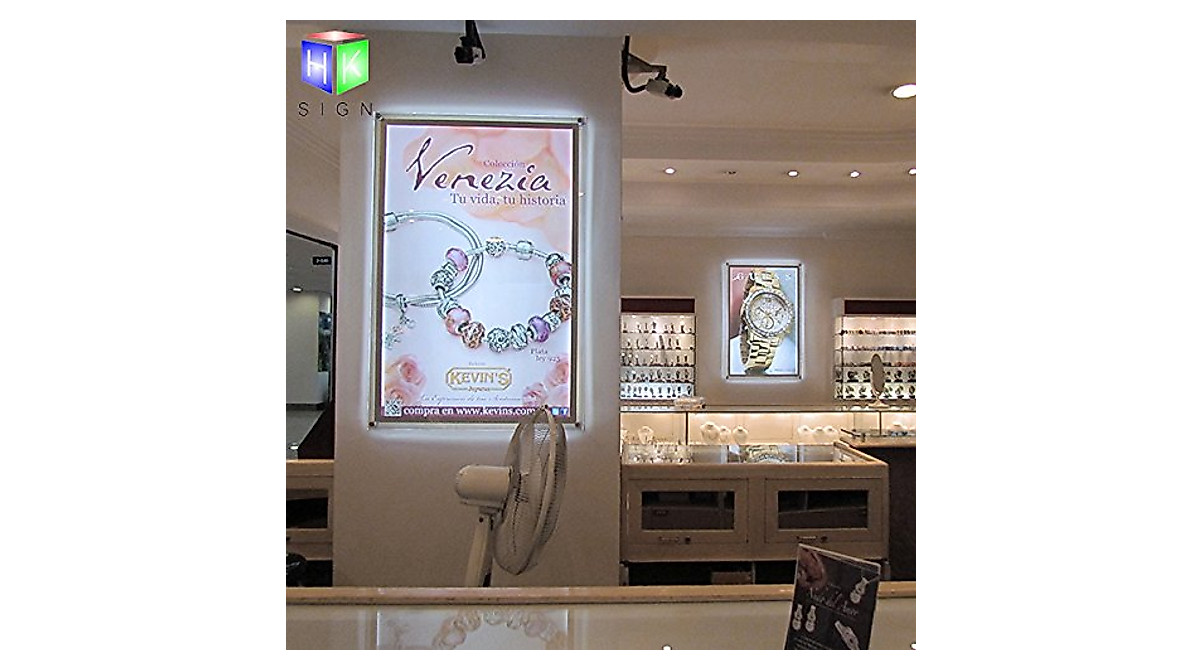 HKSIGN A2 LED Light Box: Slim Crystal Backlit Sign Display